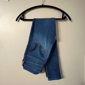 Hollister high rise jean leggings dark wash